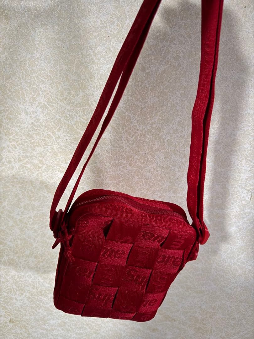 バッグ Supreme Woven Shoulder Bag \"Red\"
