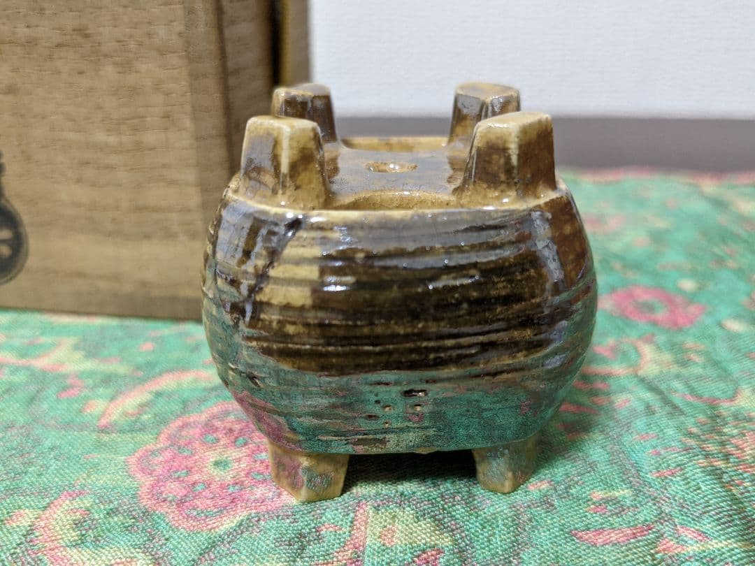 ⭐樂家 十三代 惺入 蓋置 共箱 茶道具 樂家 骨董品 アンティークコレクション