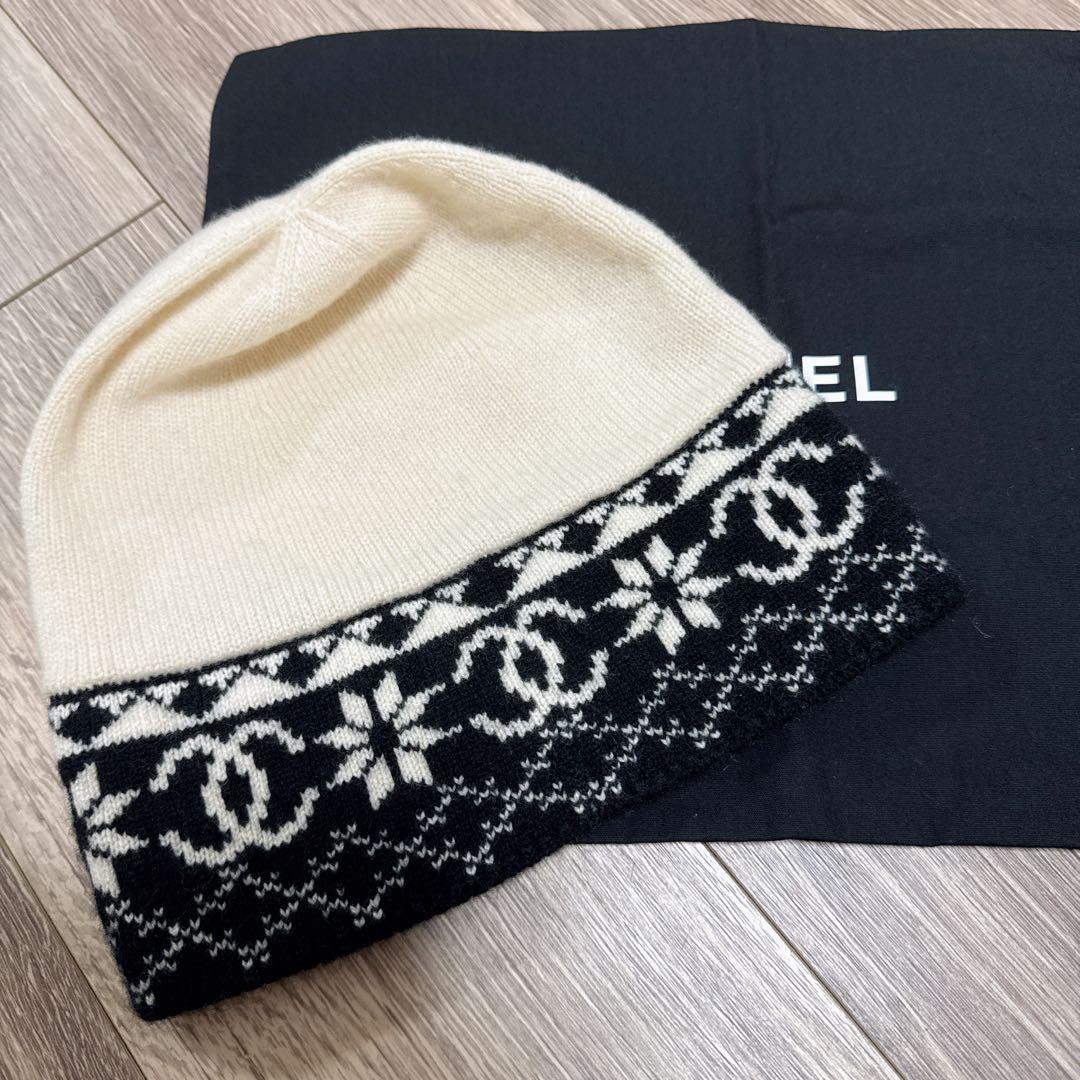 CHANEL ニット帽 カシミア　シャネル　帽子 ジェニー着用で大人気♡】CHANEL カシミアニットキャップ (CHANEL