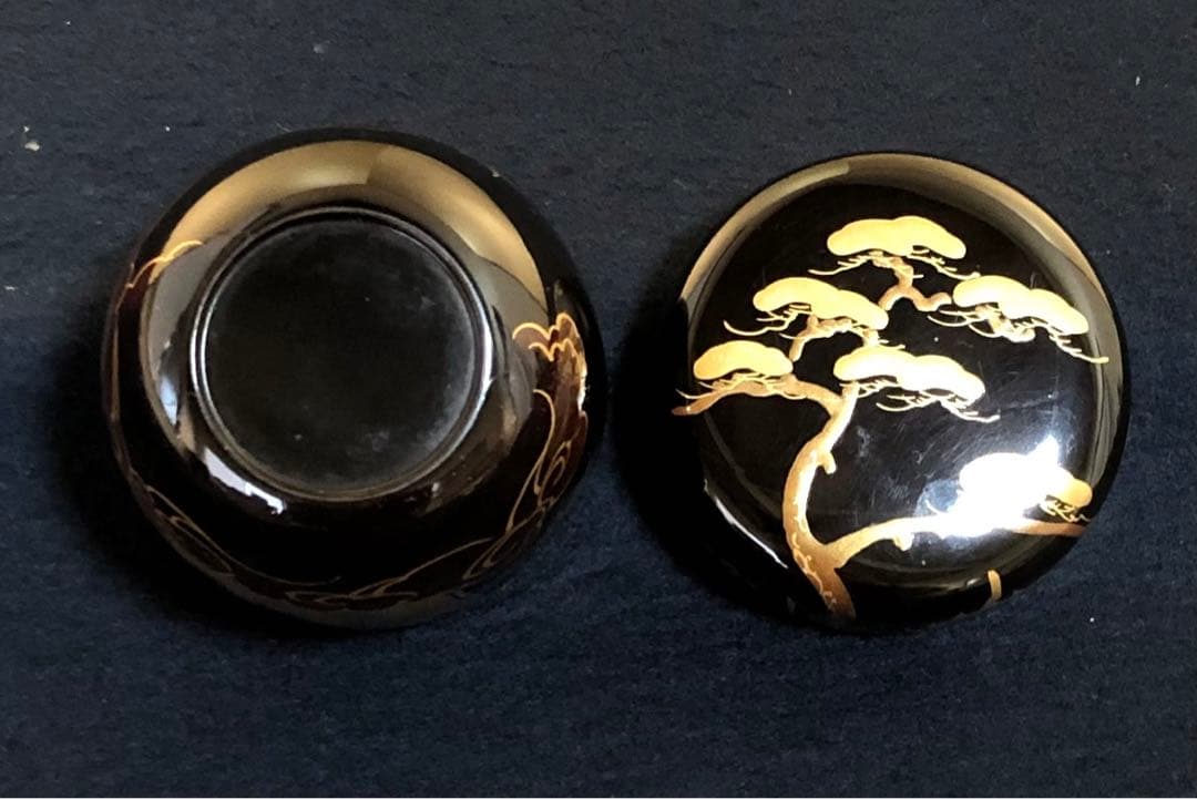 《R》茶道具 住吉蒔絵 中棗 光月造 木製漆器 共箱　260114き3