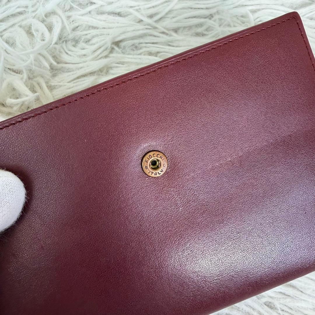 未使用級✨Cartier カルティエ 三つ折り財布 Wホック 金具 ボルドー