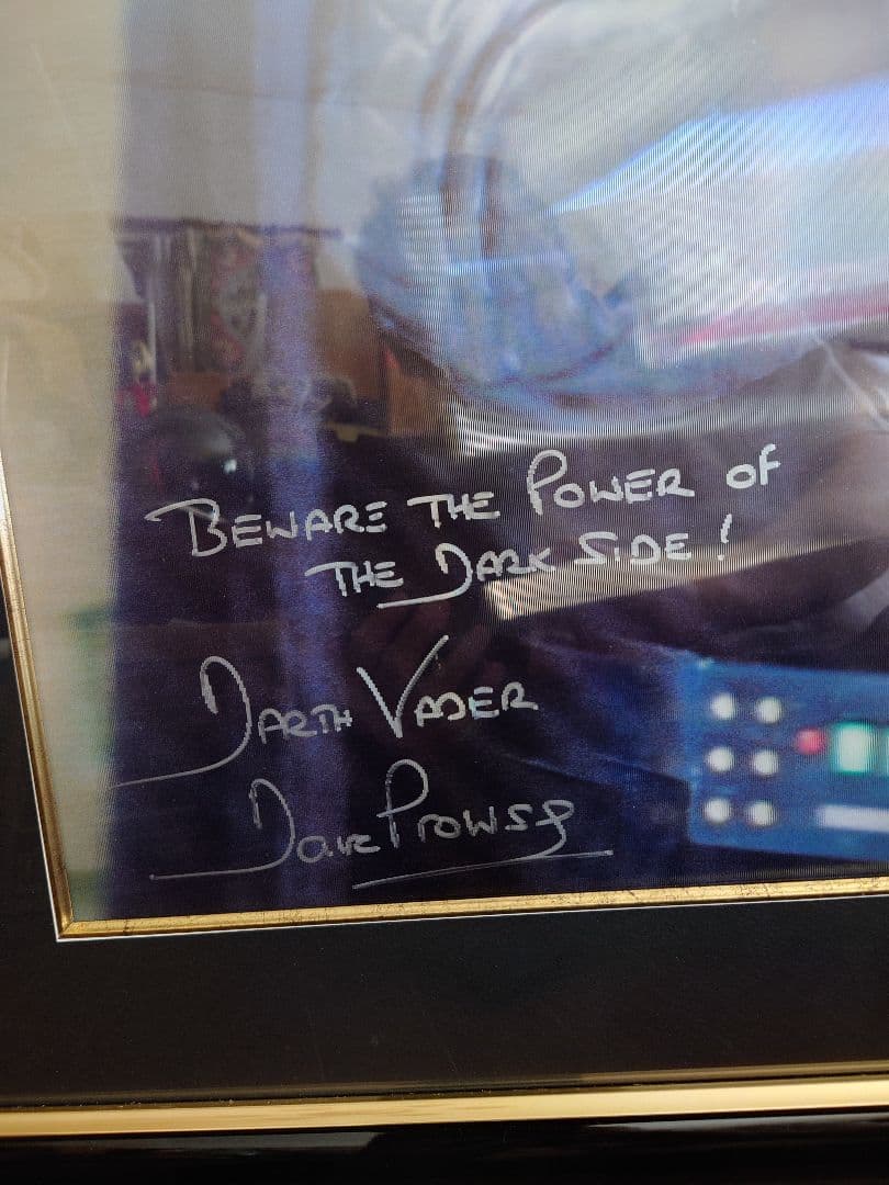 Star Wars Darth Vader メッセージ&直筆サイン