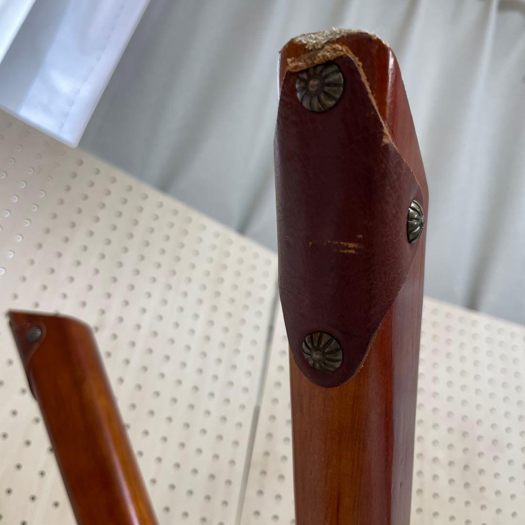 ハンティングチェア 4本足（希少） 折りたたみチェア 本革