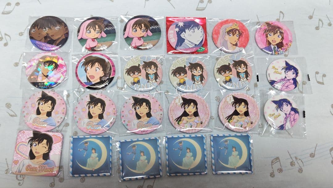名探偵コナン 毛利蘭 缶バッジ ブロマイド カード 100点以上 セット