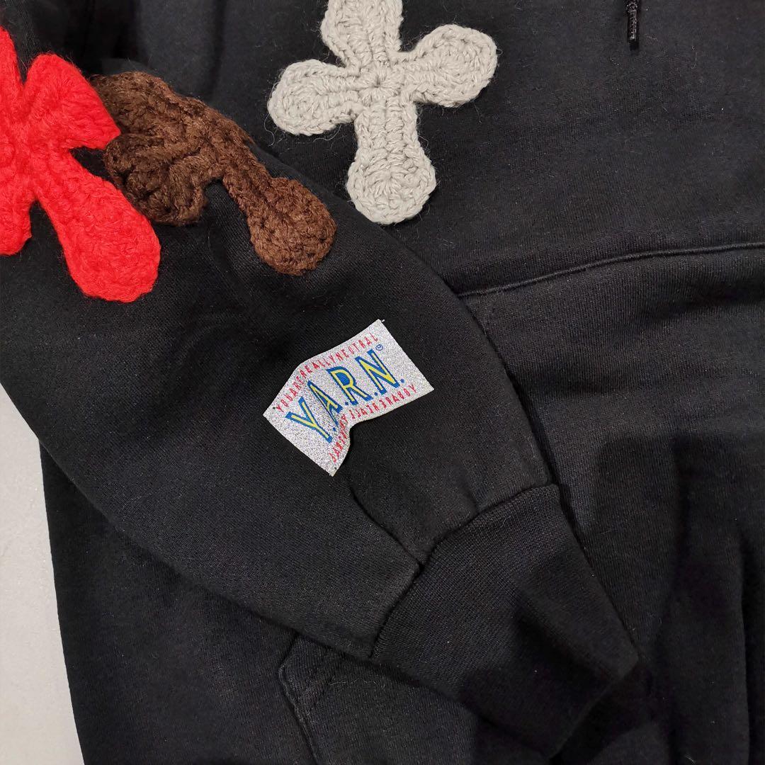 c プルオーバーフーディー 黒 M