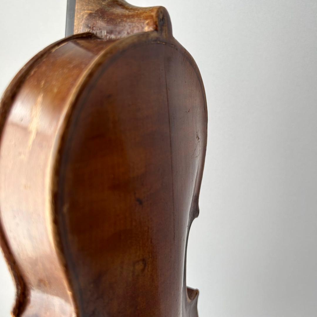 3/4・アンティーク ドイツ／ボヘミア系 バイオリン本体 ジャンク