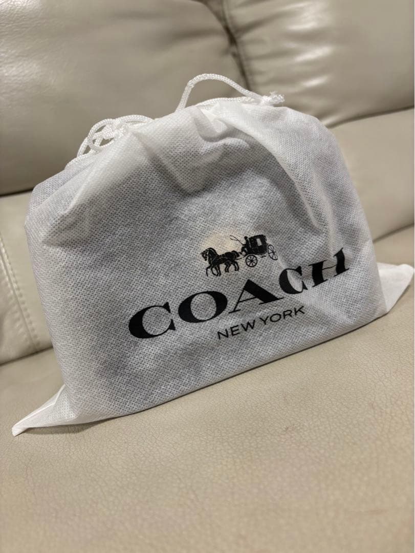 ＣＯＡＣＨ黒 レザー バッグ チェーンストラップ付き