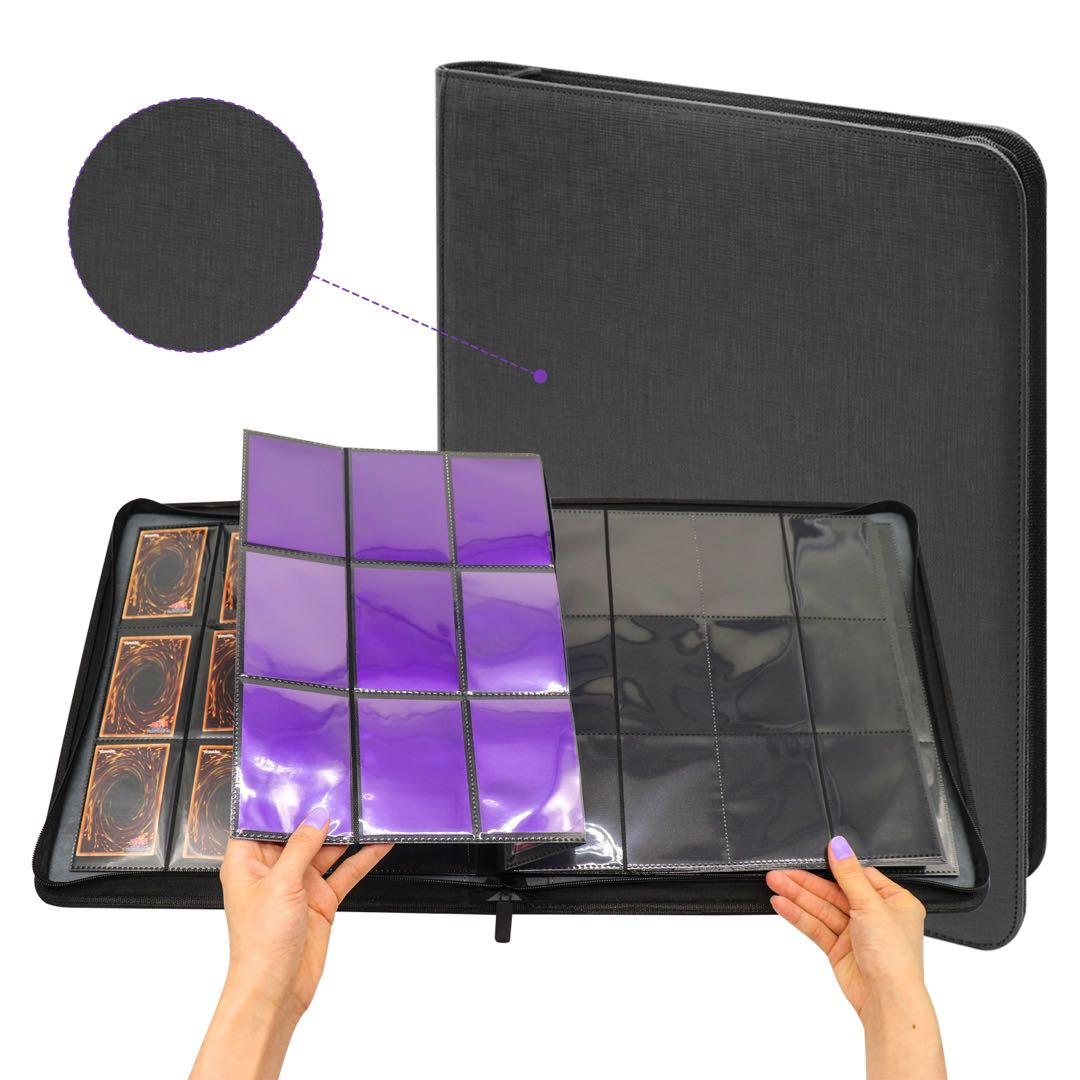 黄色(2冊)×黒色(2冊) 【トレーディングカード高級ファイル】