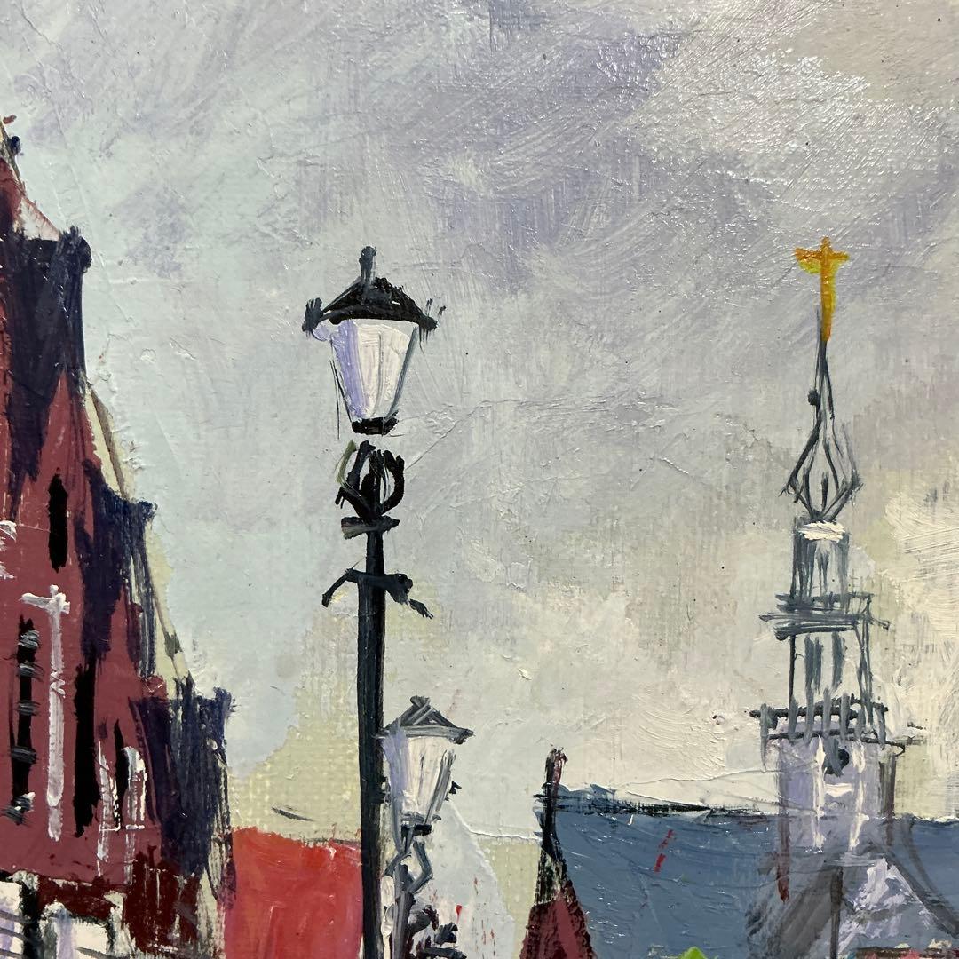 絵画・額縁・油絵・麻倉雄一郎・雨上がりのホールン・ボールドキャンバス(色紙)