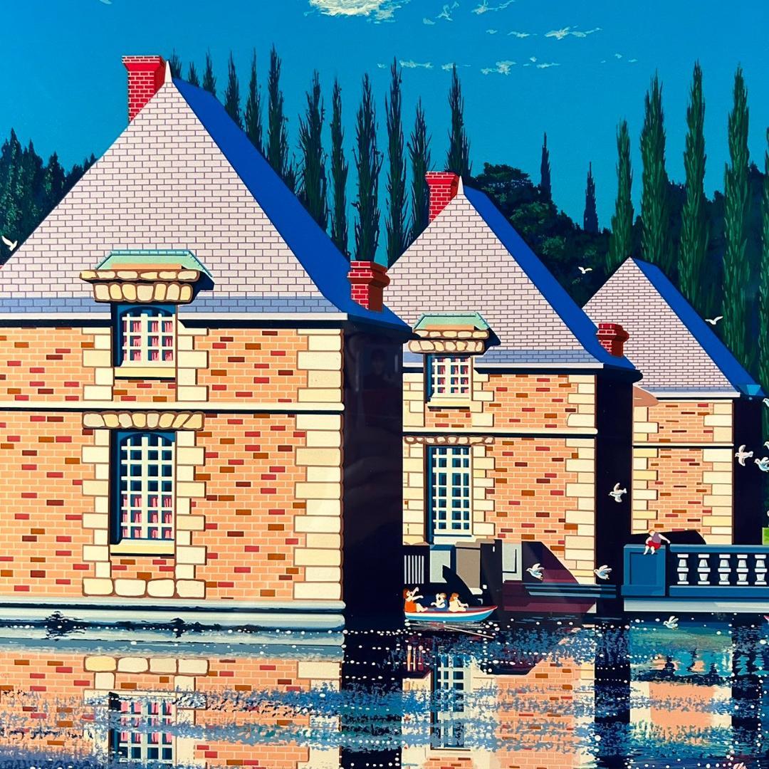 美品 ヒロ・ヤマガタ「ウォーター・キャッスル」大判シルクスクリーン