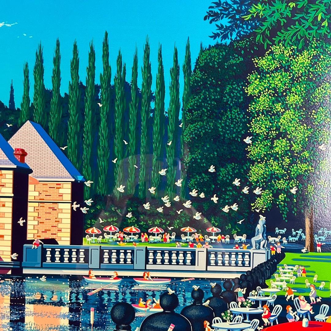 美品 ヒロ・ヤマガタ「ウォーター・キャッスル」大判シルクスクリーン