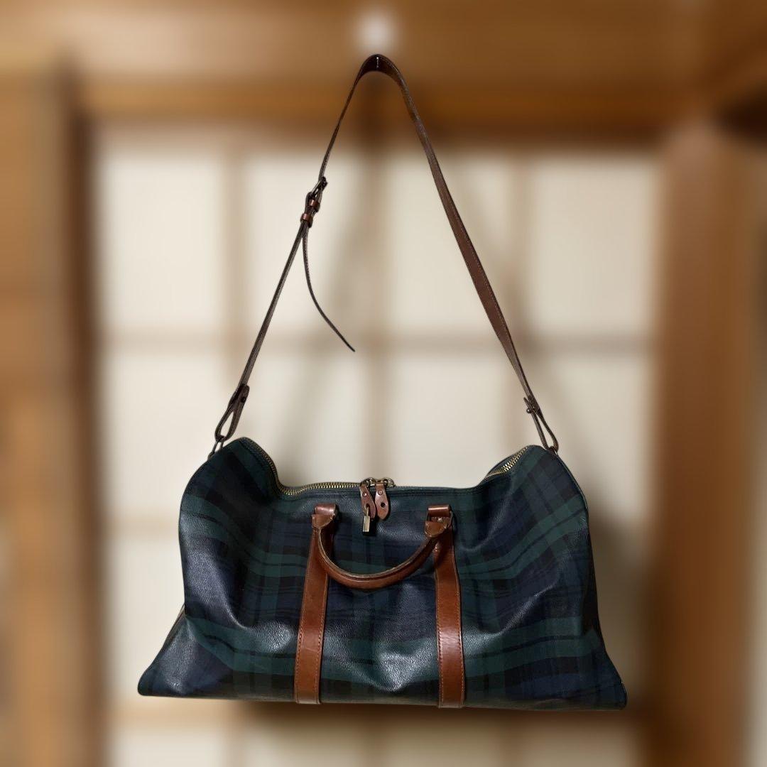 Polo Ralph Lauren チェック柄ボストンバッグ