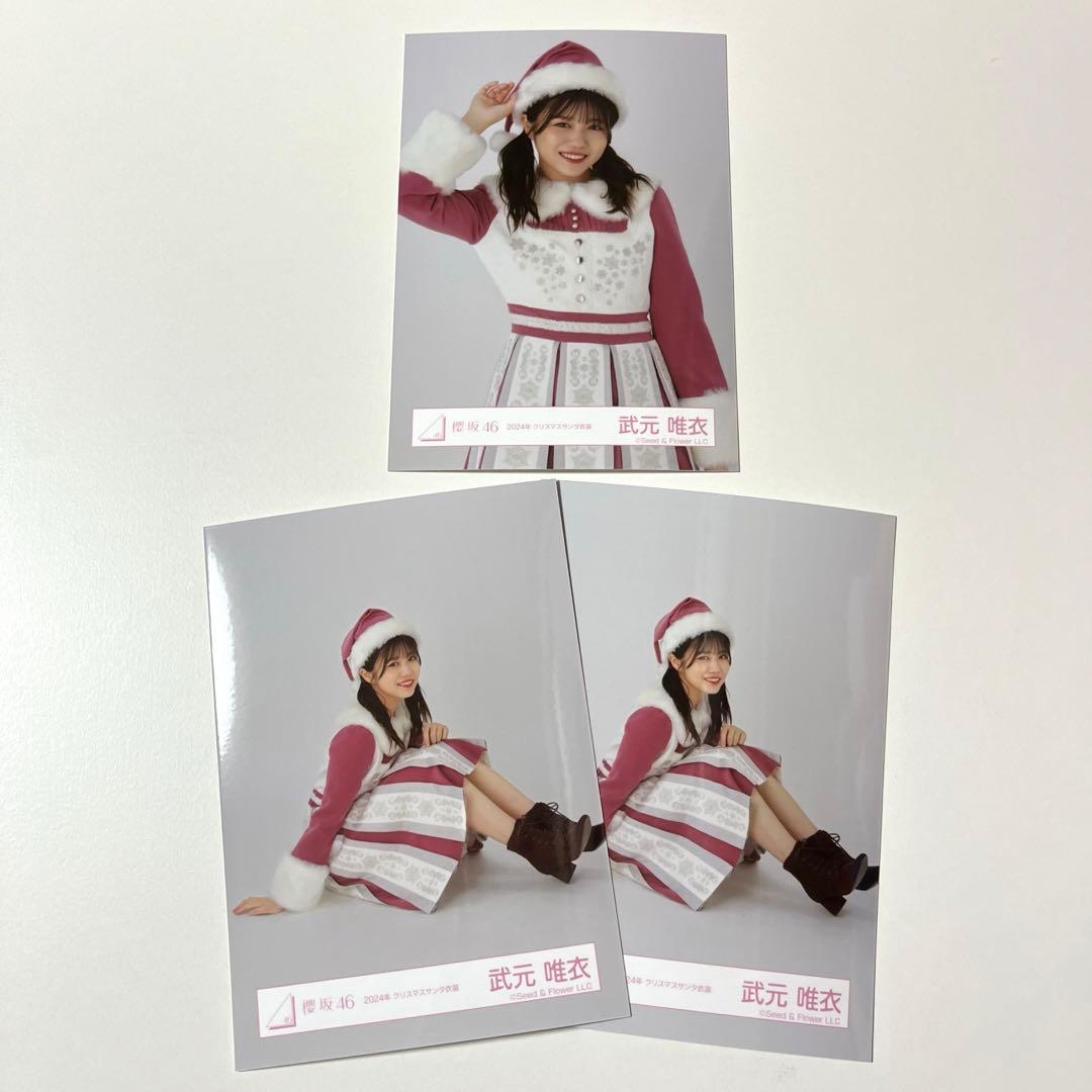 櫻坂46 武元唯衣直筆サイン2022クリスマス衣装生写真