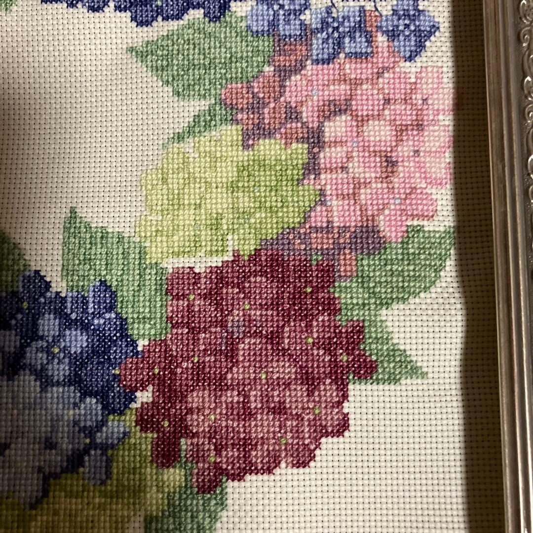 ホビーラホビーレクロスステッチ　紫陽花リース