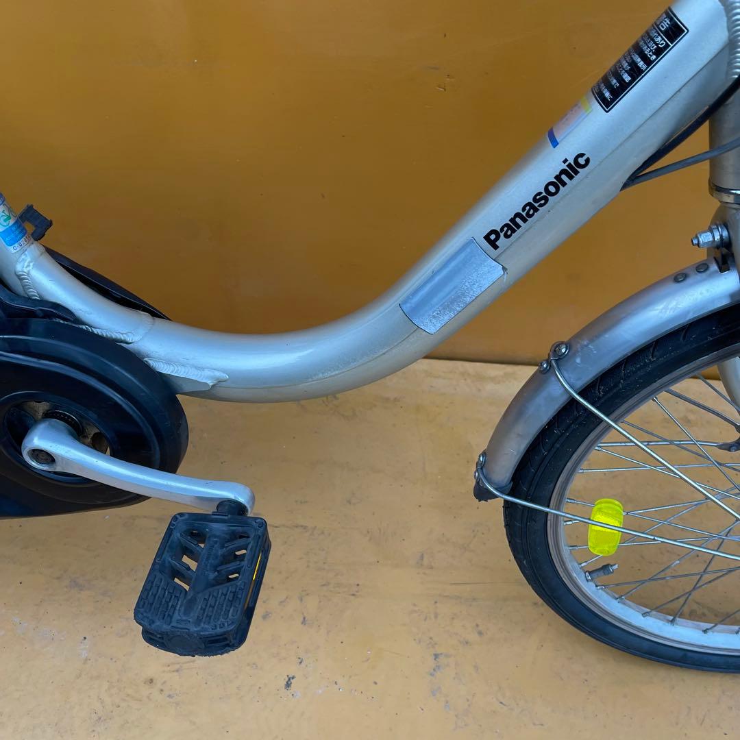 電動アシスト自転車 シルバー 前カゴ付き