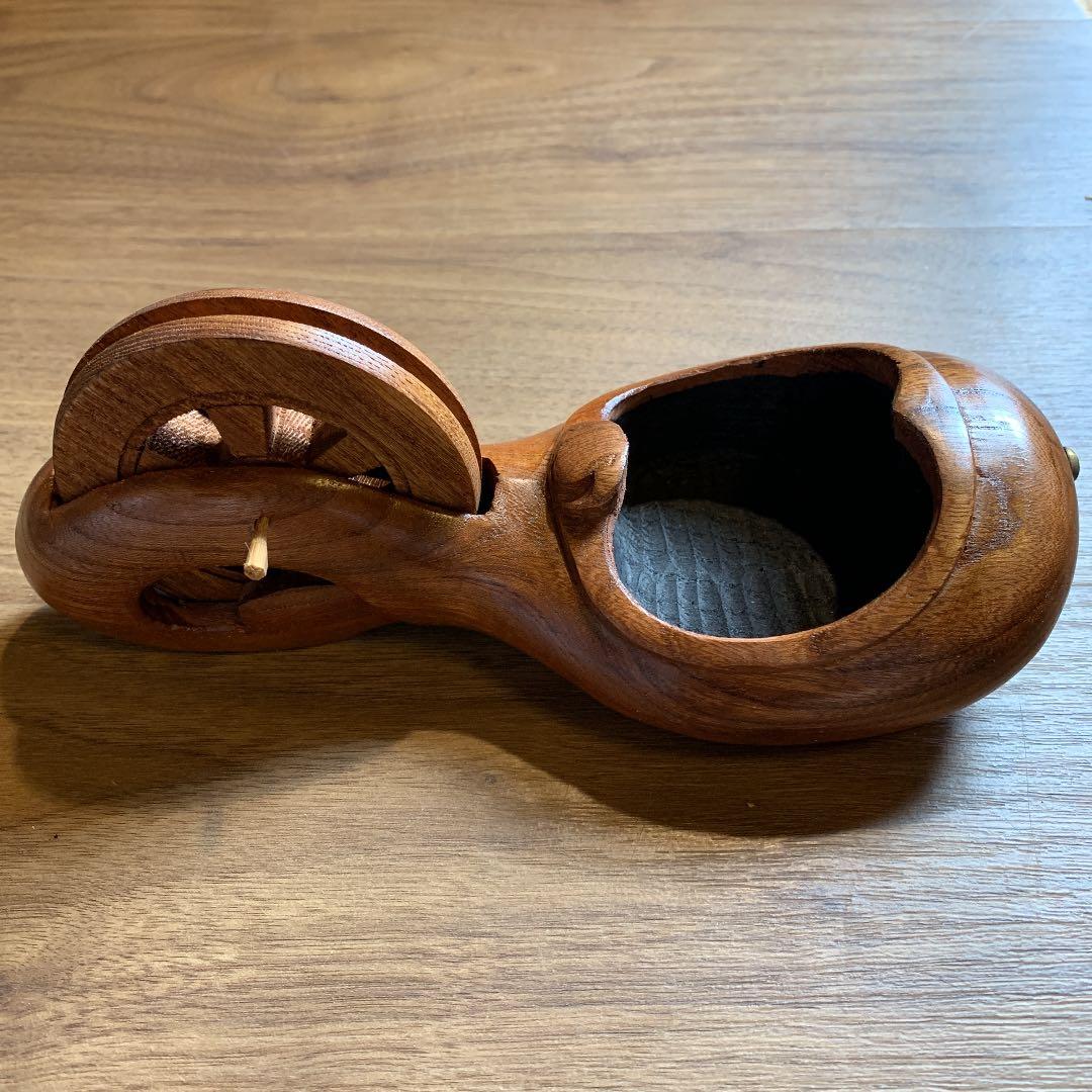 未使用 坪源 墨つぼ 墨壺 神代仕上 225mm 欅 宮大工 大工 神社仏閣