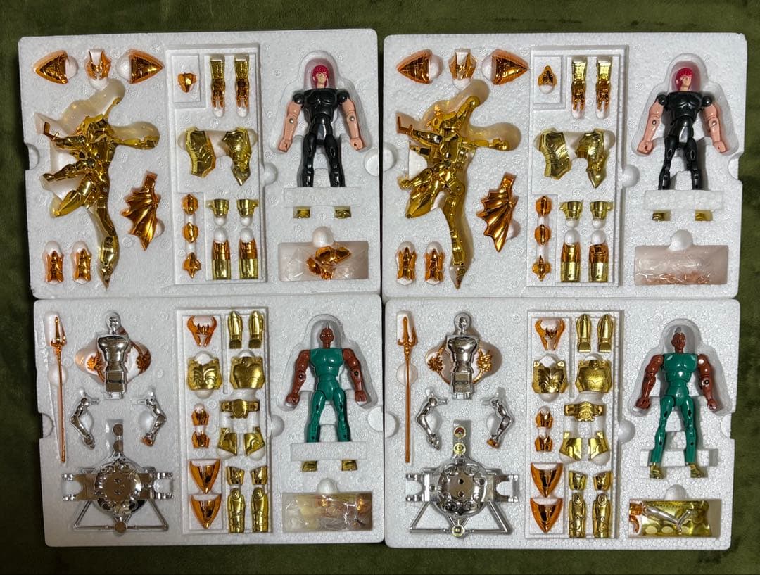 聖闘士聖衣大系　当時物　海闘士9種16個セット【開封使用品欠品有り】　おまけ付き