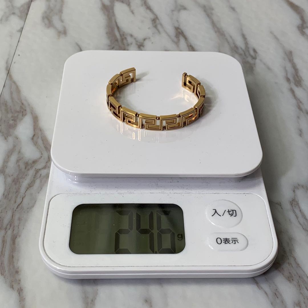 VERSACE バングル ブレスレット ゴールド イタリア製 刻印 付属品完備