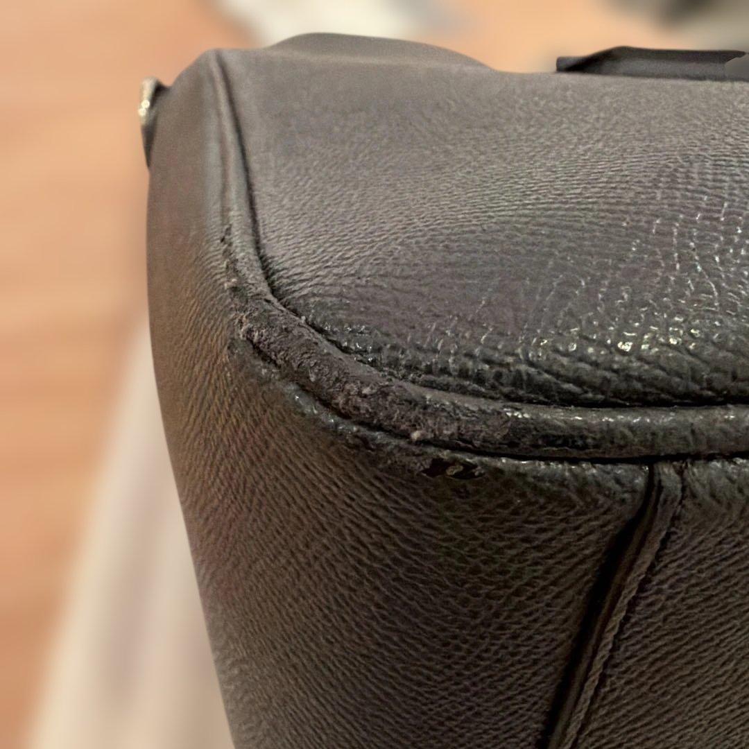 【美品】コーチ　ビジネスバッグ　2way レザー　ブラックカラー