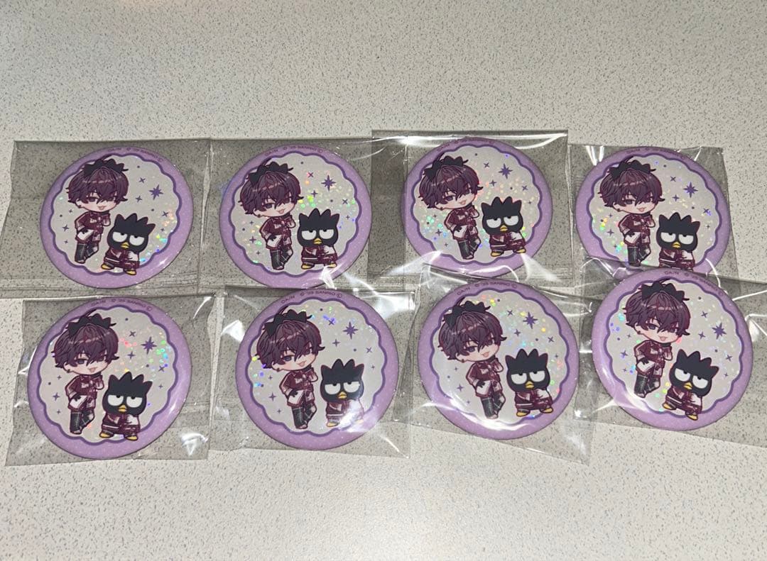 Oriens×サンリオキャラクターズ キラキラ缶バッジ 佐伯イッテツ SD