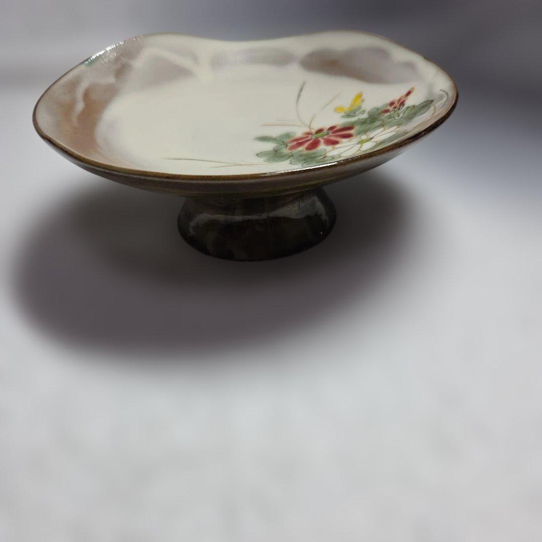 清水焼 京焼 陶葊 陶あん コンポート フルーツ皿 高台皿 2客セット