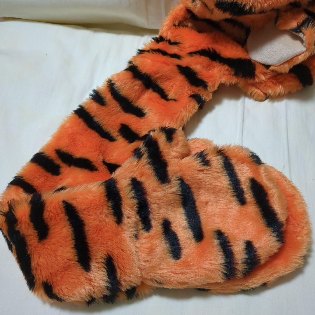 ディズニー ティガー トラ柄 ファンキャップ マフラー ファー帽子
