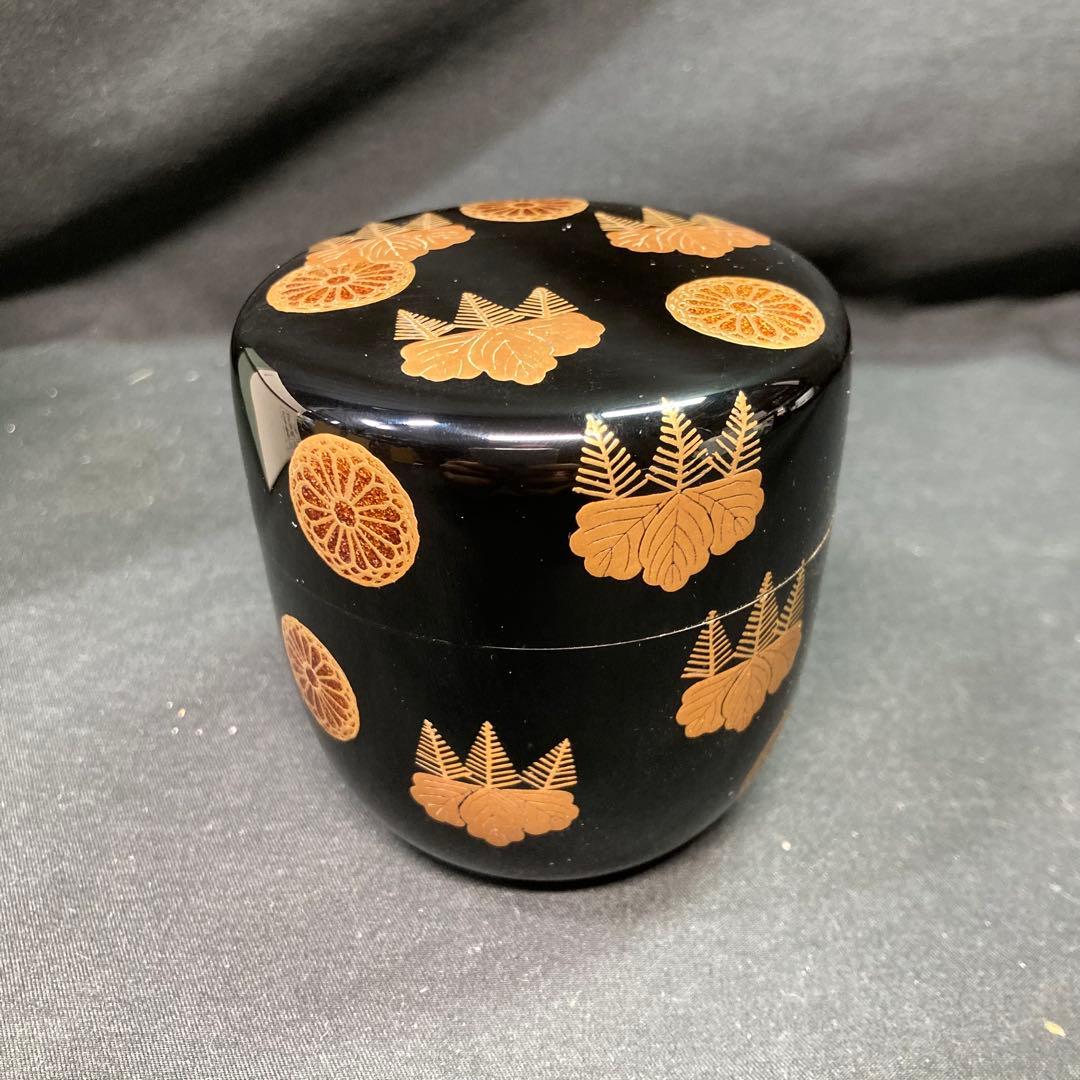 《竹内幸斎》大棗 高台寺蒔絵 金彩