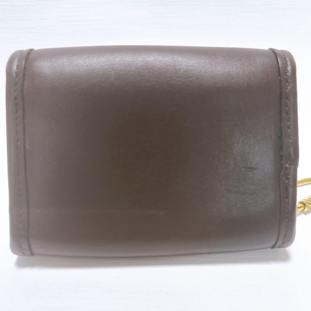 COACH✨オールドコーチ ケース キーリング付き レザー ダークブラウン