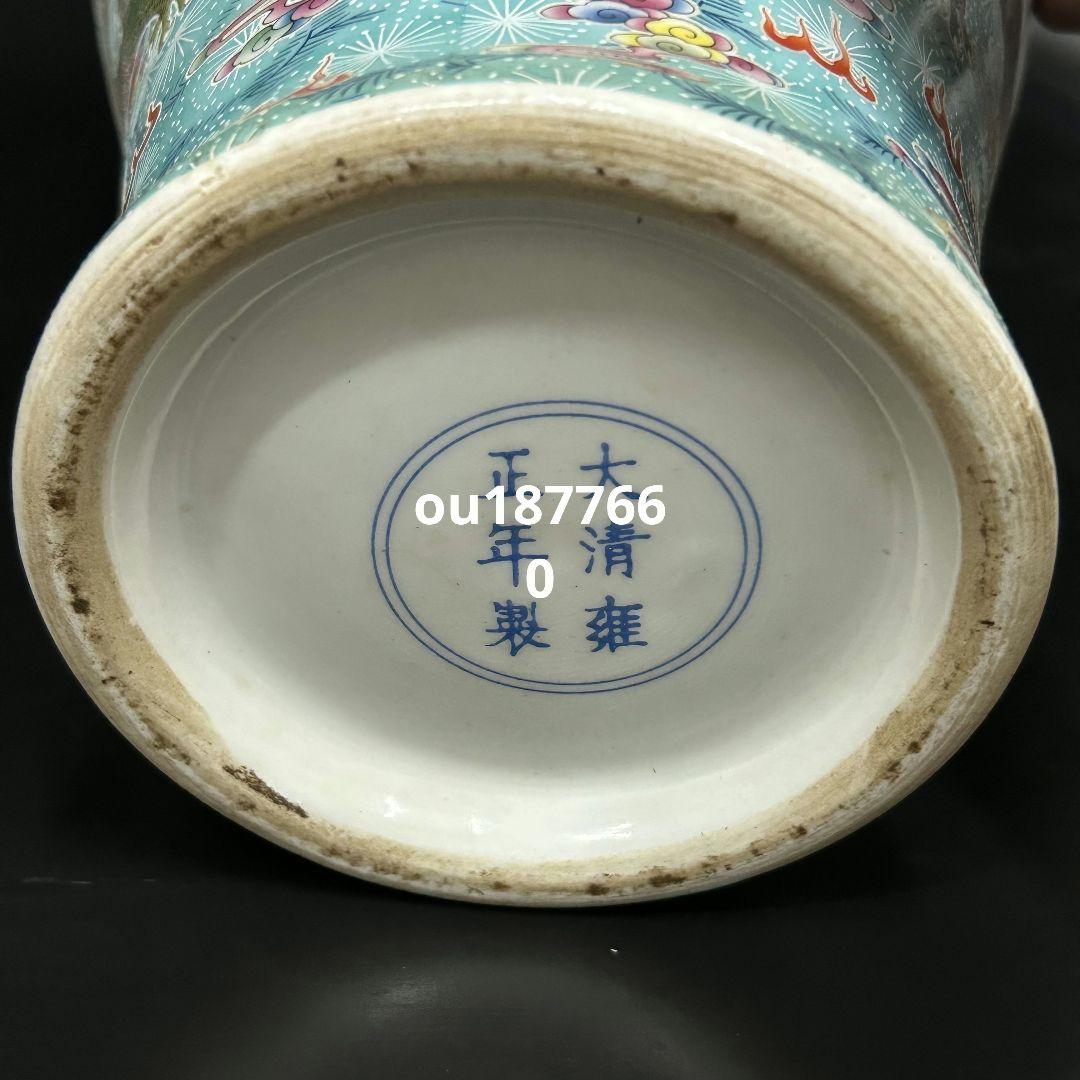 百鸟朝凤大花瓶 景徳鎮 陶磁器 装飾品 現代工芸品 美術