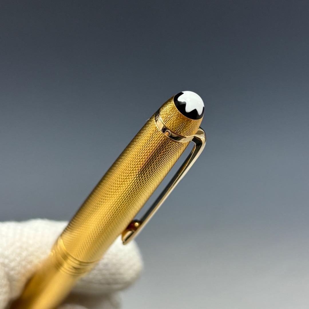 状態良【モンブラン本物】万年筆/マイスターシュテュック/ソリテール/ペン先K18