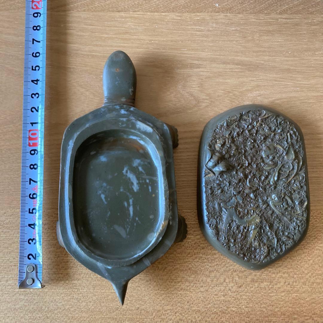 未使用 中国 三葉虫化石 亀型 燕子石硯 - メルカリ