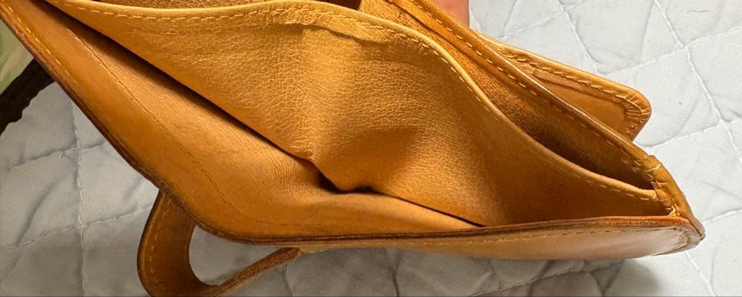 ‼️お値下げ‼️micナチュラルヌメ　ヒップポケット革財布（小銭入れ付き）