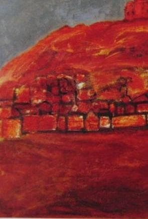 三岸節子、「ラコラオーラの城」、厳選、希少画集・額装画、新品高級額 額装付