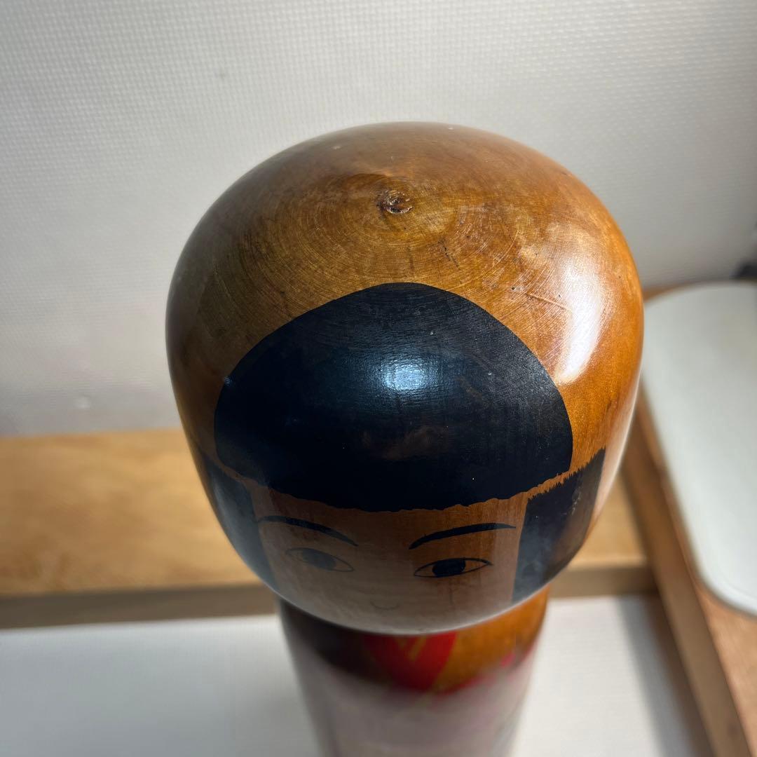 ⭕️木地山こけし1.5尺 伝統こけし 小椋啓太郎指導松竹梅模様 蒔絵師