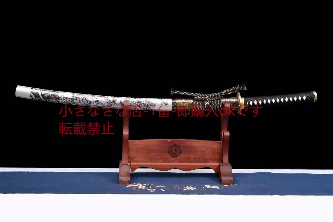 26寸T10焼刃日本三色研【無双ゴースト】 武具 刀装具 日本刀 模造刀 居合刀