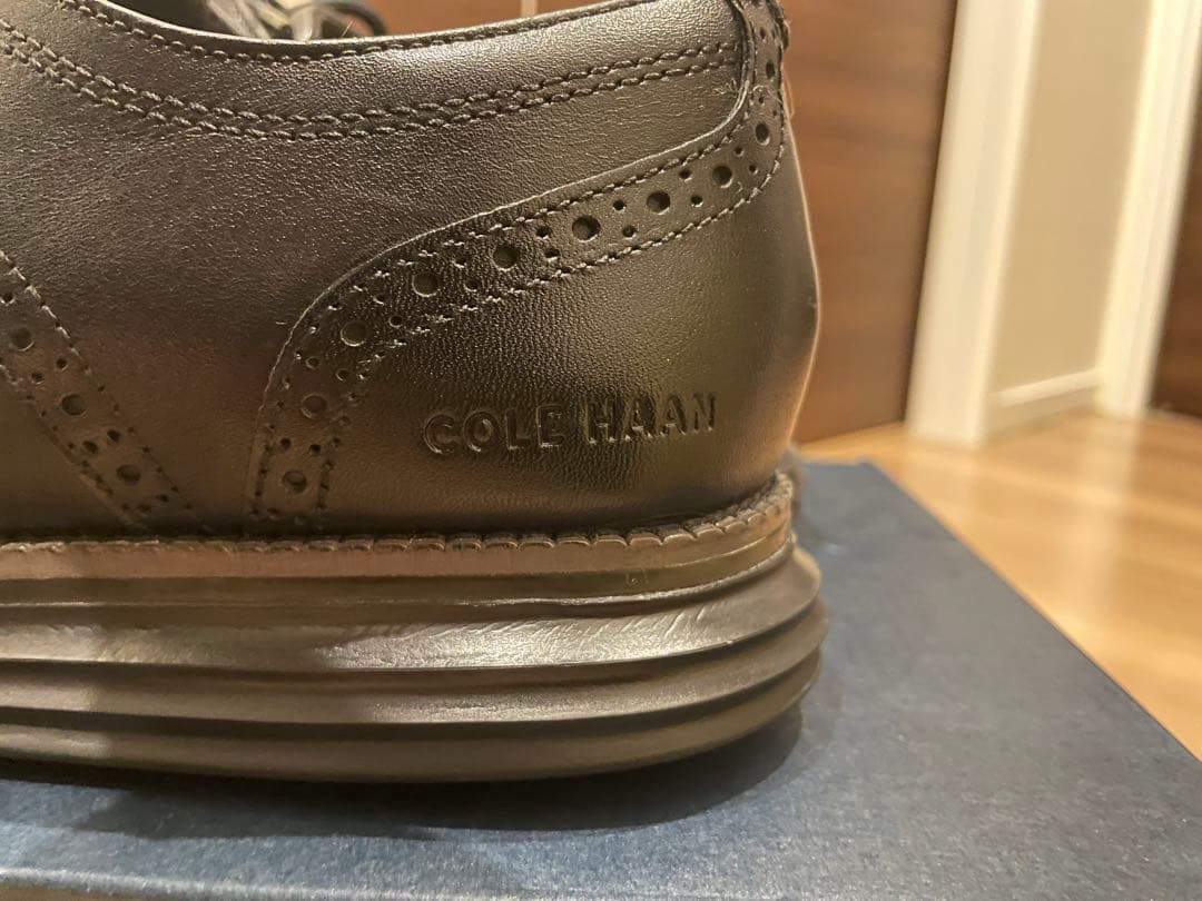 【美品】コールハーンCOLE HAAN ブラック ドレスシューズウィングチップ