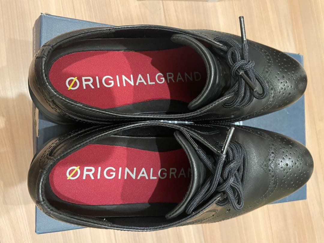 【美品】コールハーンCOLE HAAN ブラック ドレスシューズウィングチップ