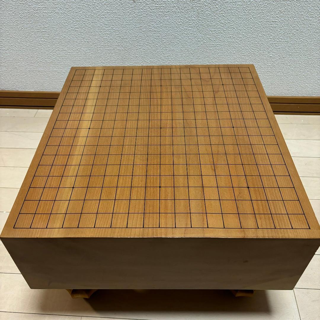 美品☆　碁盤 板目 足付 脚付碁盤