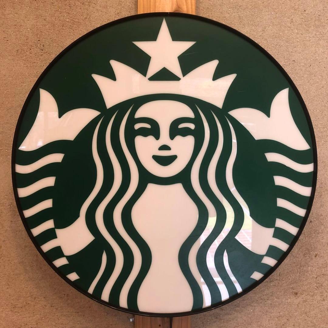 スターバックス ライトアップ 看板 本物 店舗用 ストアディスプレイ
