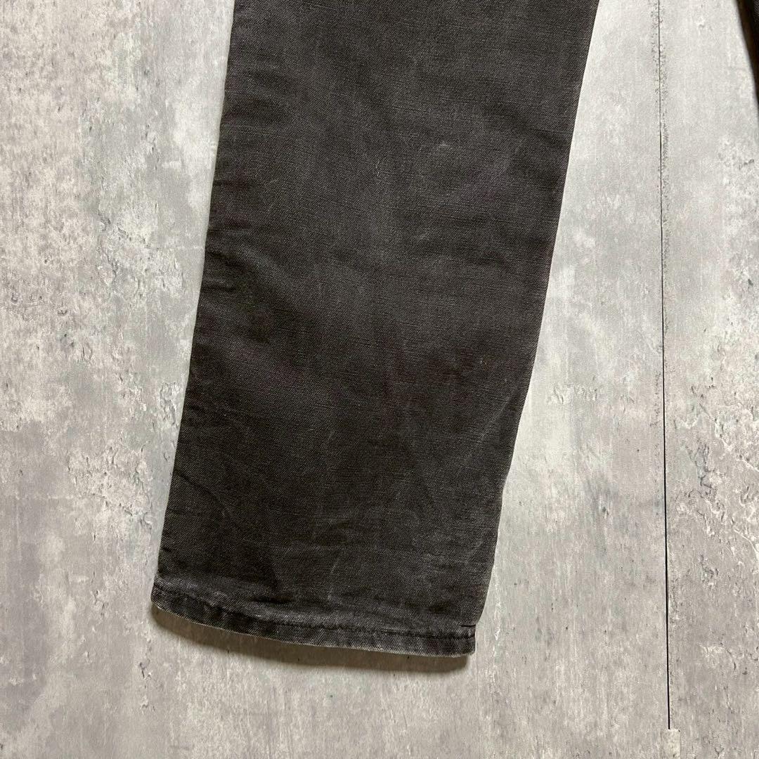 希少 Carhartt カーハート ブラック ダブルニー ペインターパンツ