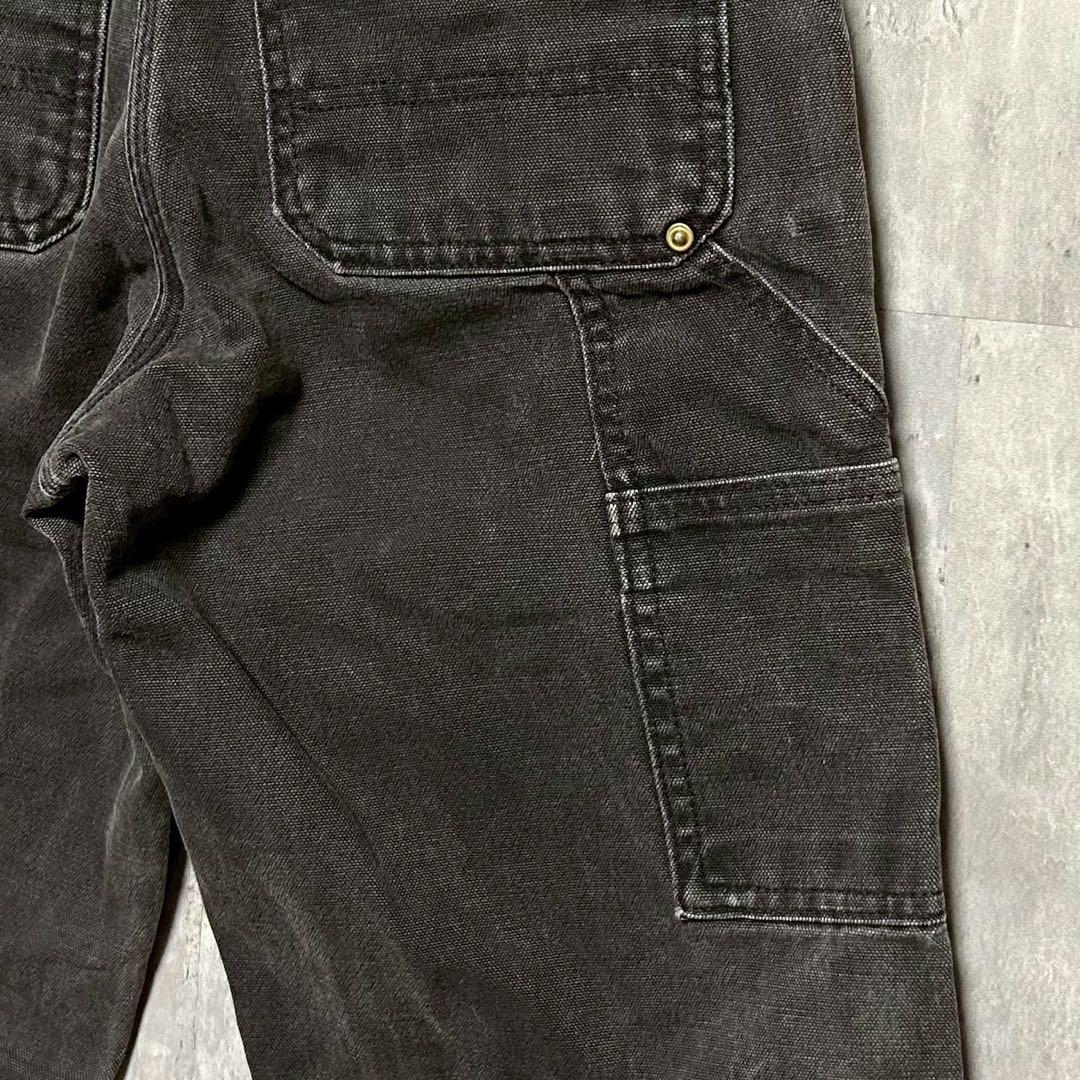 希少 Carhartt カーハート ブラック ダブルニー ペインターパンツ