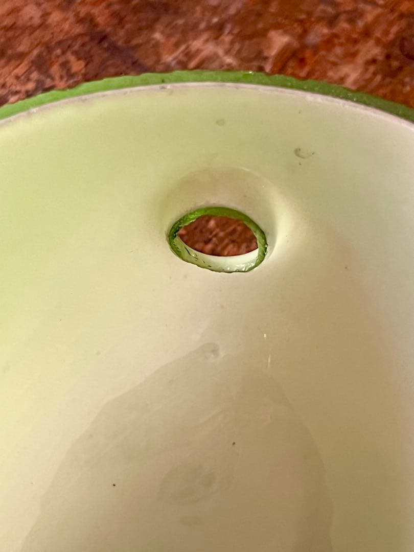 大正ロマン 緑変形電笠 電気スタンド ガラス 照明 灯り アンティーク