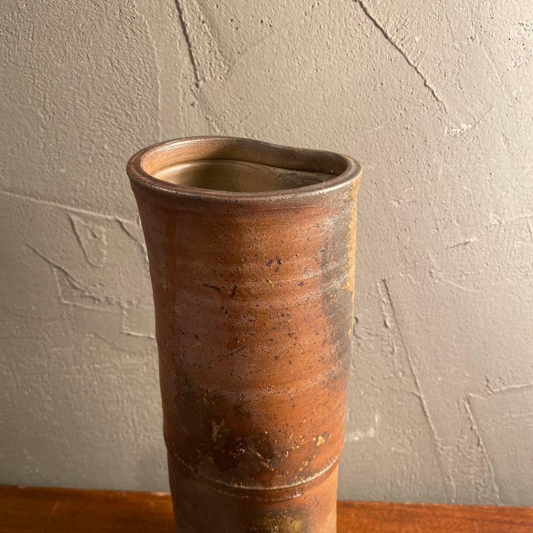 備前焼 花入 花瓶 花器 インテリア モダン ヴィンテージ 伝統工芸