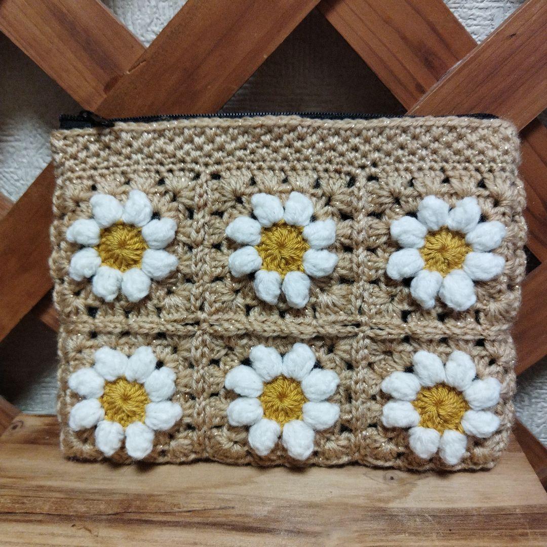 あい様確認用【クッションポーチ】アクリル　ポリエステル　グラニー