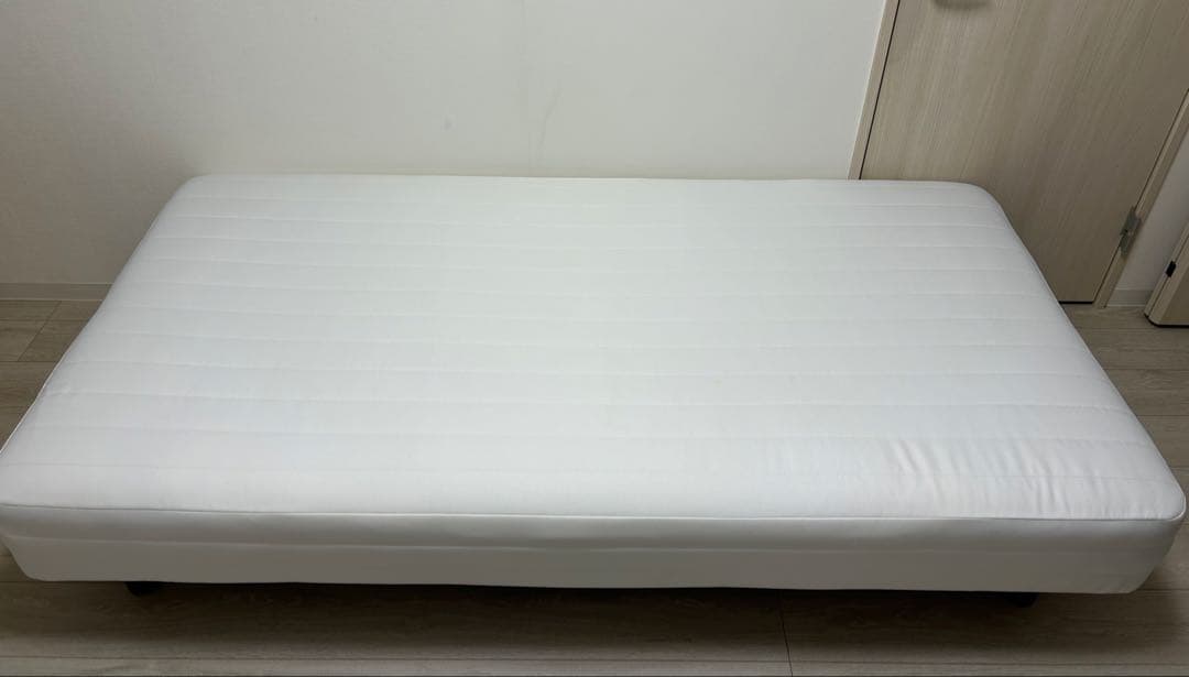 送料込　無印良品　脚付マットレス　ポケットコイル　（洗えるカバー）シングルベッド