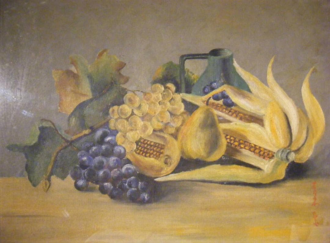 【模写】絵画　青木　油彩20号　静物画　ロマン主義　S123