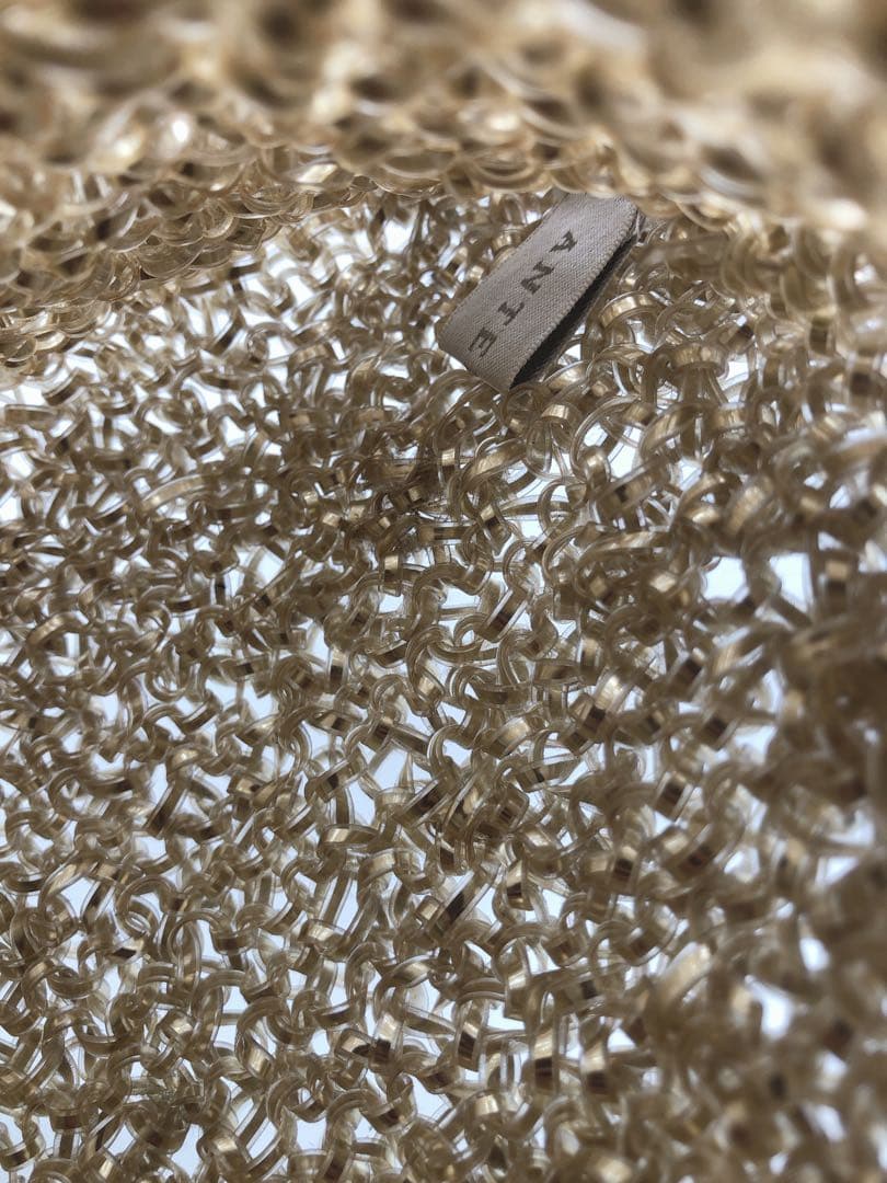 アンテプリマ ワイヤーバッグ　シャンパンゴールド シルバー　ハンドバッグ