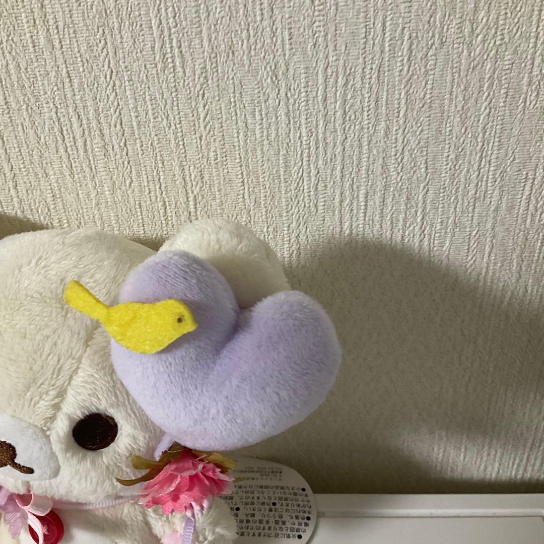 レアタグ付きコリラックマ　ハート風船付きぬいぐるみタグ付き