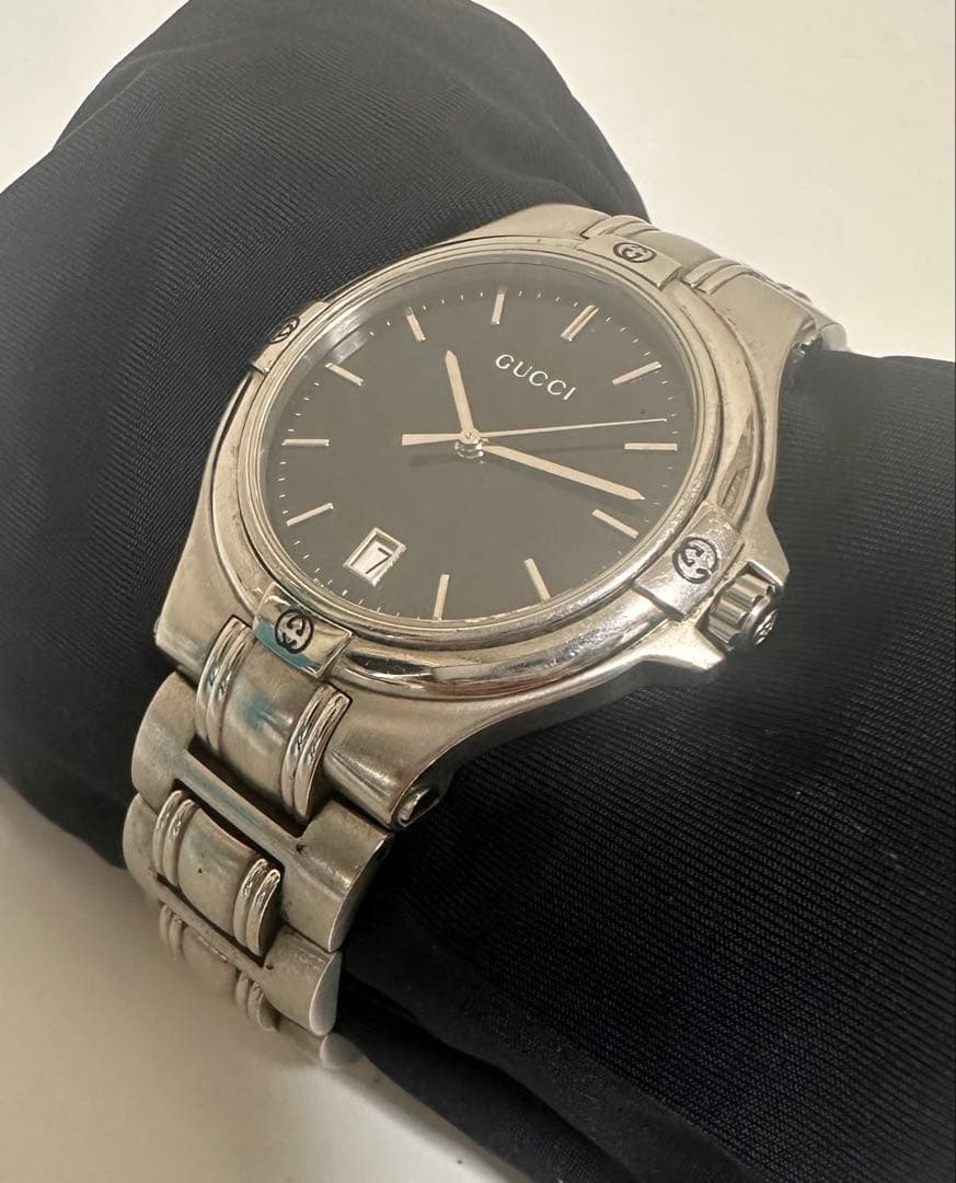 美品　GUCCI 9040Mブラック　腕時計