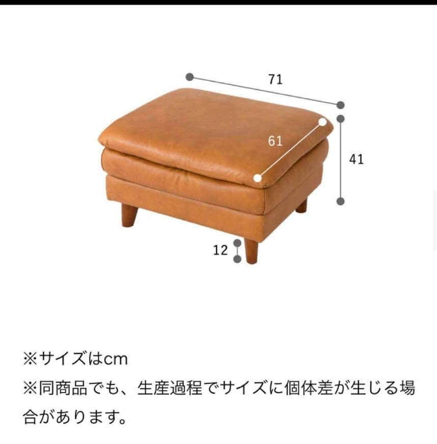 かねたや オットマン　オシリス　SP IT108 イタリア製総革 2024年購入